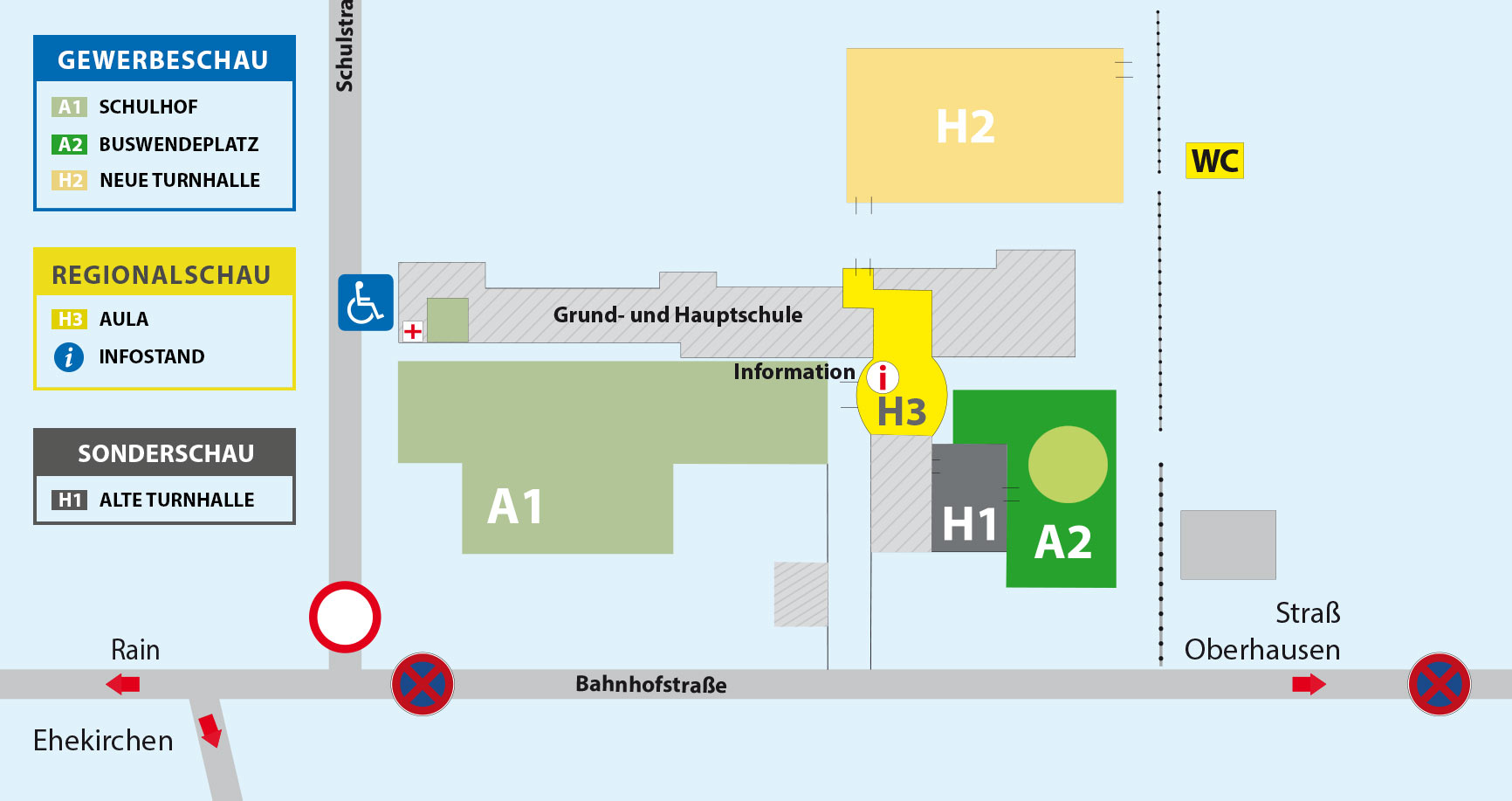 Geländeplan Messe